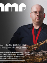 Baner promujący wydarzenie. Nazwa wydarzenia, data i zdjęcie Artysty.