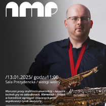 Baner promujący wydarzenie. Nazwa wydarzenia, data i zdjęcie Artysty.