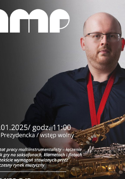 Baner promujący wydarzenie. Nazwa wydarzenia, data i zdjęcie Artysty.