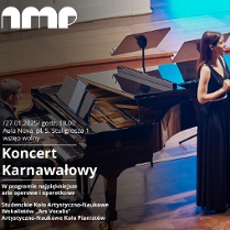 Baner promujący wydarzenie. Nazwa wydarzenia, data i zdjęcie Artystów.