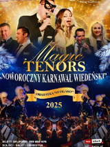 Baner promujący wydarzenie. Nazwa wydarzenia i zdjęcie artystów.