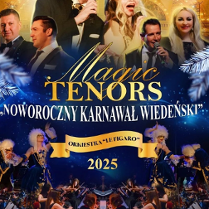 Baner promujący wydarzenie. Nazwa wydarzenia i zdjęcie artystów.