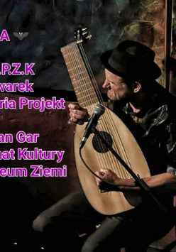 Baner promujący wydarzenie. Nazwa wydarzenia, data i zdjęcie Artysty.