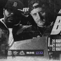 Baner promujący wydarzenie. Nazwa wydarzenia, data i zdjęcie Artystów.