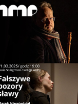 Baner promujący wydarzenie. Nazwa wydarzenia, data i zdjęcie Artystów.