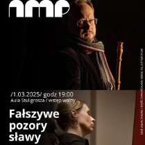 Baner promujący wydarzenie. Nazwa wydarzenia, data i zdjęcie Artystów.