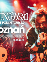 Baner promujący wydarzenie. Nazwa wydarzenia, data i zdjęcie Artysty.