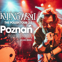 Baner promujący wydarzenie. Nazwa wydarzenia, data i zdjęcie Artysty.