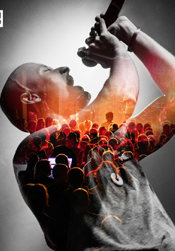 Baner promujący wydarzenie. Nazwa wydarzenia, data i zdjęcie Artysty.