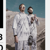 Baner promujący wydarzenie. Nazwa wydarzenia, data i zdjęcie Artystów.