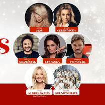 Baner promujący wydarzenie. Nazwa wydarzenia i zdjęcie Artystów.