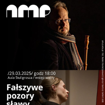 Baner promujący wydarzenie. Nazwa wydarzenia, data i zdjęcie Artystów.