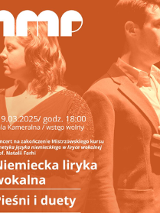 Baner promujący wydarzenie. Nazwa wydarzenia, data i zdjęcie Artystów.