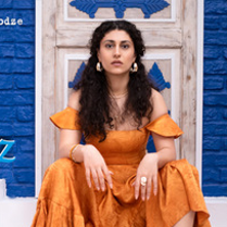 Baner promujący wydarzenie. Nazwa wydarzenia, data i zdjęcie Artystki.