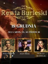 Baner promujący wydarzenie. Nazwa wydarzenia, data i zdjęcie Artystek.