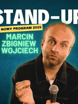 Baner promujący wydarzenie. Nazwa wydarzenia i zdjęcie artysty.