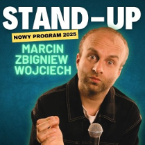 Baner promujący wydarzenie. Nazwa wydarzenia i zdjęcie artysty.