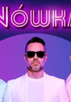 Baner promujący wydarzenie. Nazwa wydarzenia i zdjęcie artystów.