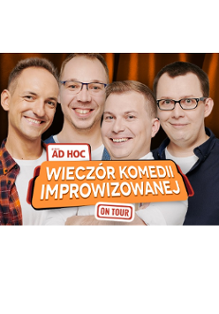Baner promujący wydarzenie. Nazwa wydarzenia i zdjęcie artystów.