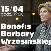 Baner promujący wydarzenie. Nazwa wydarzenia, data i zdjęcie Artystki.