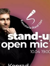 Baner promujący wydarzenie. Nazwa wydarzenia, data i zdjęcie Artysty.