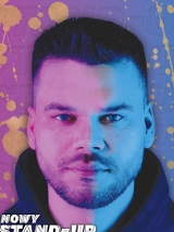 Baner promujący wydarzenie. Nazwa wydarzenia i zdjęcie artysty.