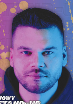 Baner promujący wydarzenie. Nazwa wydarzenia i zdjęcie artysty.