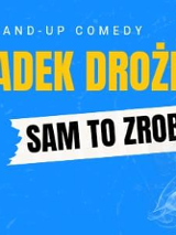 Baner promujący wydarzenie. Nazwa wydarzenia i zdjęcie artysty.