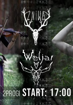 Baner promujący wydarzenie. Nazwa wydarzenia, data i zdjęcie Artystów.