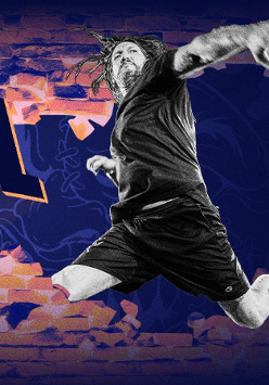 Baner promujący wydarzenie. Nazwa wydarzenia i zdjęcie artysty.