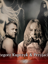 Baner promujący wydarzenie. Nazwa wydarzenia i zdjęcie artystów.