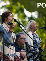 Baner promujący wydarzenie. Nazwa wydarzenia, data i zdjęcie Artystów.