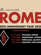 Baner promujący wydarzenie. Nazwa wydarzenia, data i zdjęcie Artystów.