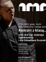 Baner promujący wydarzenie. Nazwa wydarzenia, data i zdjęcie Artysty.