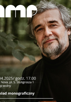 Baner promujący wydarzenie. Nazwa wydarzenia, data i zdjęcie Artysty.