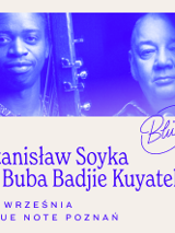 Baner promujący wydarzenie. Nazwa wydarzenia, data i zdjęcie Artystów.