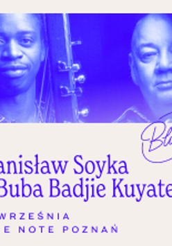 Baner promujący wydarzenie. Nazwa wydarzenia, data i zdjęcie Artystów.