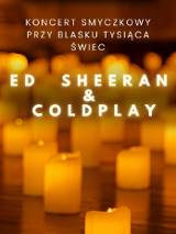 Baner promujący wydarzenie. Nazwa wydarzenia i zdjęcie z wielona świecami.