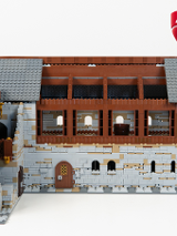 Zdjęcie Palatium poznańskie z klocków LEGO. Autor makiety - Bartosz Borowiak.