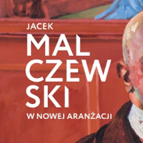 Baner promujący wydarzenie. Nazwa wydarzenia i data. Na tle obrazu z autroportretem Malczewskiego.