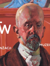 Baner promujący wydarzenie. Nazwa wydarzenia i data. Na tle obrazu z autroportretem Malczewskiego.