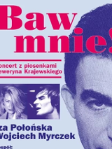 Baner promujący wydarzenie. Nazwa wydarzenia i zdjęcie artysty.