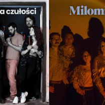 Baner promujący wydarzenie. Nazwa wydarzenia i zdjęcie artystów.