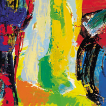 Jedna z prac artysty.