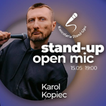 Baner promujący wydarzenie. Nazwa wydarzenia, data i zdjęcie Artysty.