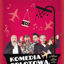 Baner promujący wydarzenie. Nazwa wydarzenia i zdjęcie artystów.