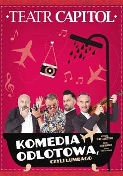 Baner promujący wydarzenie. Nazwa wydarzenia i zdjęcie artystów.