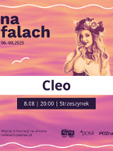 Baner promujący wydarzenie. Nazwa wydarzenia, data i zdjęcie Artystki.