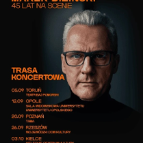 Baner promujący wydarzenie. Nazwa wydarzenia, data i zdjęcie Artysty.