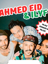 Baner promujący wydarzenie. Nazwa wydarzenia, data i zdjęcie Artystów.